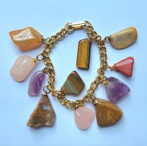 VINTAGE Rock Charm Bracelet